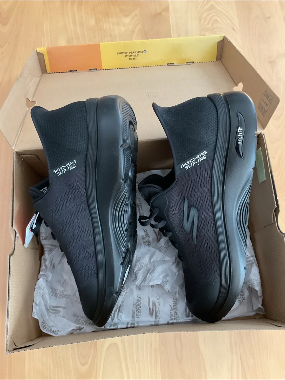 Skechers GOwalk Men's Black Athletic Walking Shoes - Extra Wide